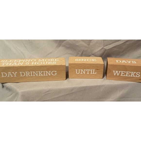 Wooden Rustic Bathroom/Home decor/ humor Create Your Own Message - Picture 3 of 5